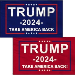 Donald Trump 2024 Flags - Take America Back, 2 Pack