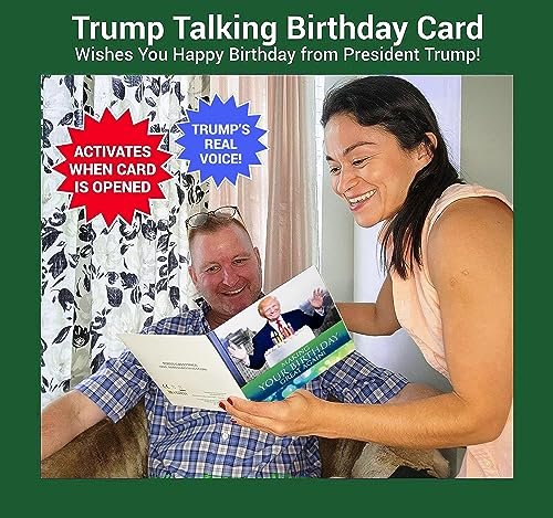 Donald Trump Talking Birthday Card - Hilarious Green Gift
