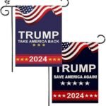 Double-Sided Trump 2024 Garden Flags - Save America!