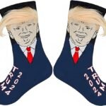 Funny Trump Hair Socks - Unisex Novelty Gift 2024