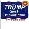 Heavy-Duty Trump 2024 Flag - UV Protected, Double-Sided!