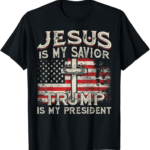 Patriotic Jesus & Trump Men's T-Shirt - Classic Fit