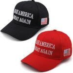 Patriotic Trump MAGA Hat - Adjustable & Machine Washable