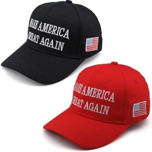 Patriotic Trump MAGA Hat - Adjustable & Machine Washable
