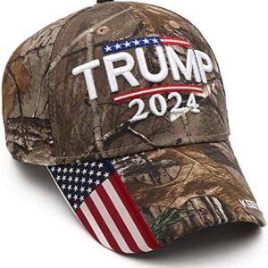 Trump 2024 Camo Hat - MAGA Adjustable Cap