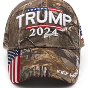Trump 2024 Camo Hat - MAGA Adjustable Cap