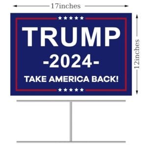 Trump 2024 Double-Sided Yard Sign - Take America Back!