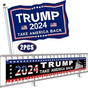 Trump 2024 Flag Set: Show Your Support Outdoors!
