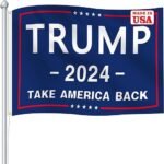 Trump 2024 Flag - Take America Back, 3x5 Polyester