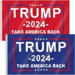 Trump 2024 Flags - 2 Pack, Bold & Durable!