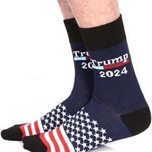Trump 2024 Let's Go Brandon Funny Patriotic Socks