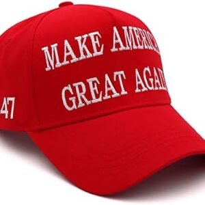 Trump 2024 MAGA Hat with USA Flag Embroidery