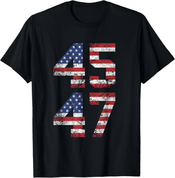 Trump 2024 Vintage T-Shirt - Classic Black Crew Neck